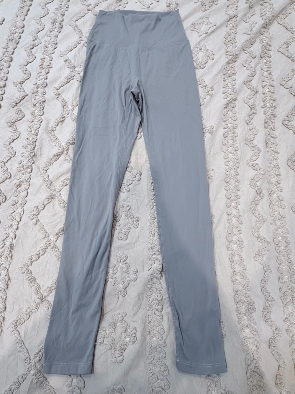 High-Waist Lululemon Light Gray Active Leggings